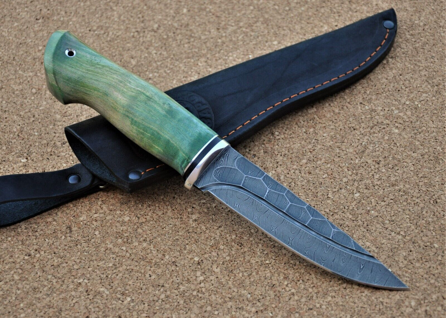 Damaszener Stahl Outdoor Jagd Damast Messer Nazarov Knives Handarbeit HRC62