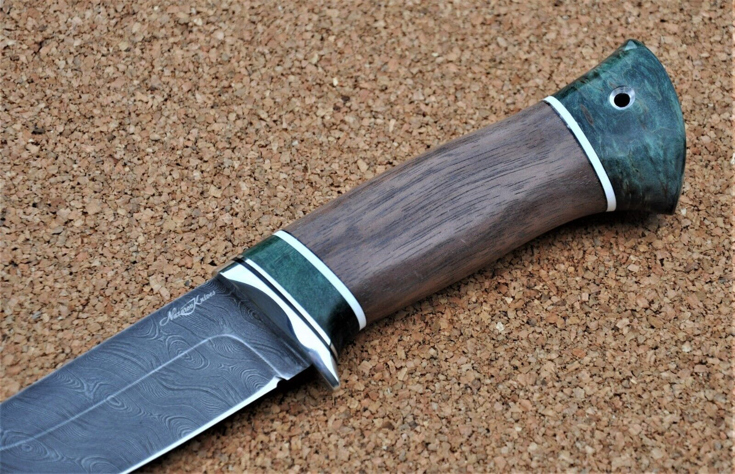 Damaszener Stahl Outdoor Jagd Damast Messer Nazarov Knives Handarbeit HRC62