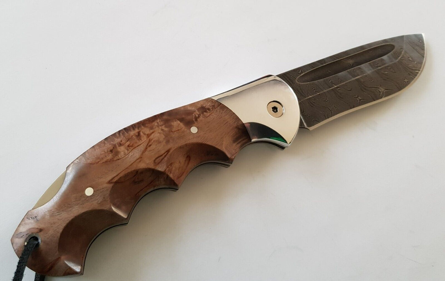 Damast Stahl Outdoor Klappmesser Handarbeit Nazarov Knives Russland HRC62 Орёл