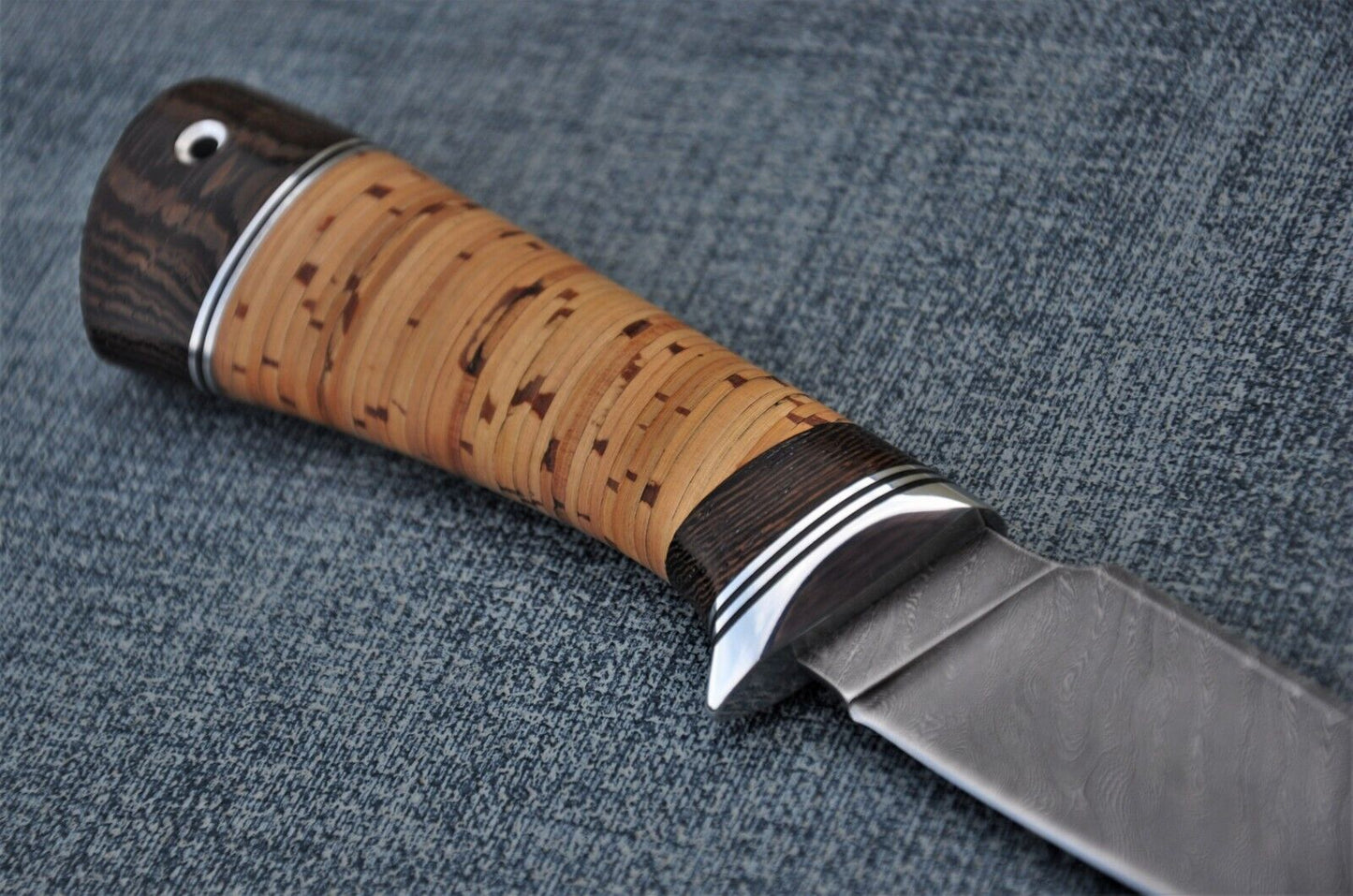 Damaszener Stahl Outdoor Jagdmesser Nazarov Knives Handarbeit