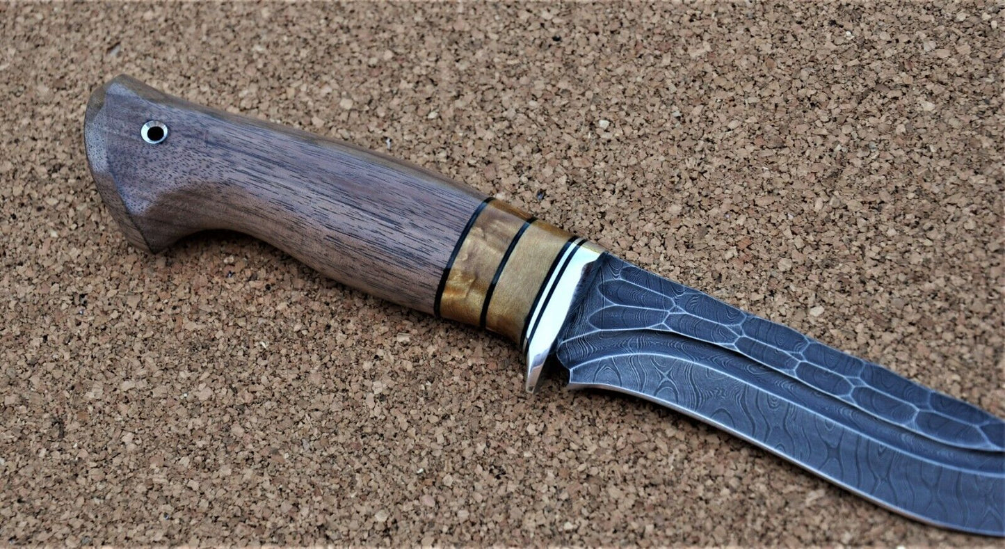 Damaszener Stahl Outdoor Jagd Damast Messer Nazarov Knives Handarbeit HRC62