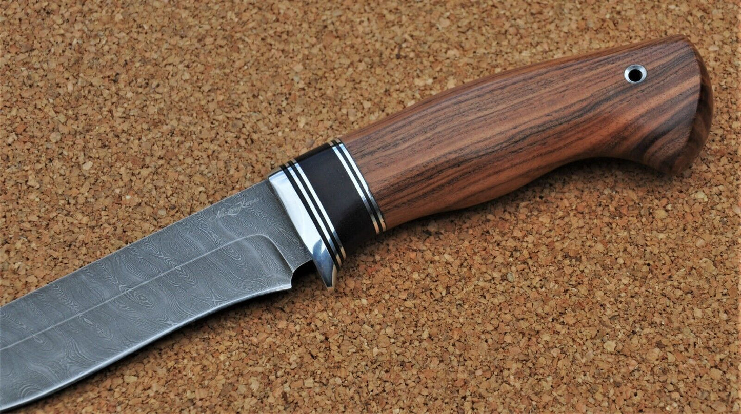 Damaszener Stahl Outdoor Jagdmesser Nazarov Knives Handarbeit