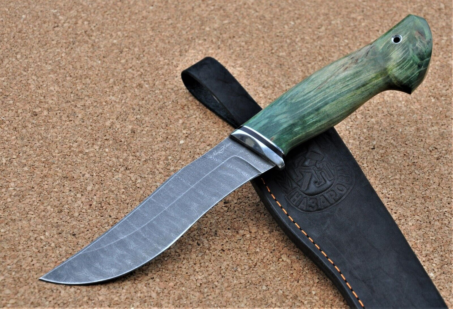 Damaszener Stahl Outdoor Jagd Damast Messer Nazarov Knives Handarbeit HRC62