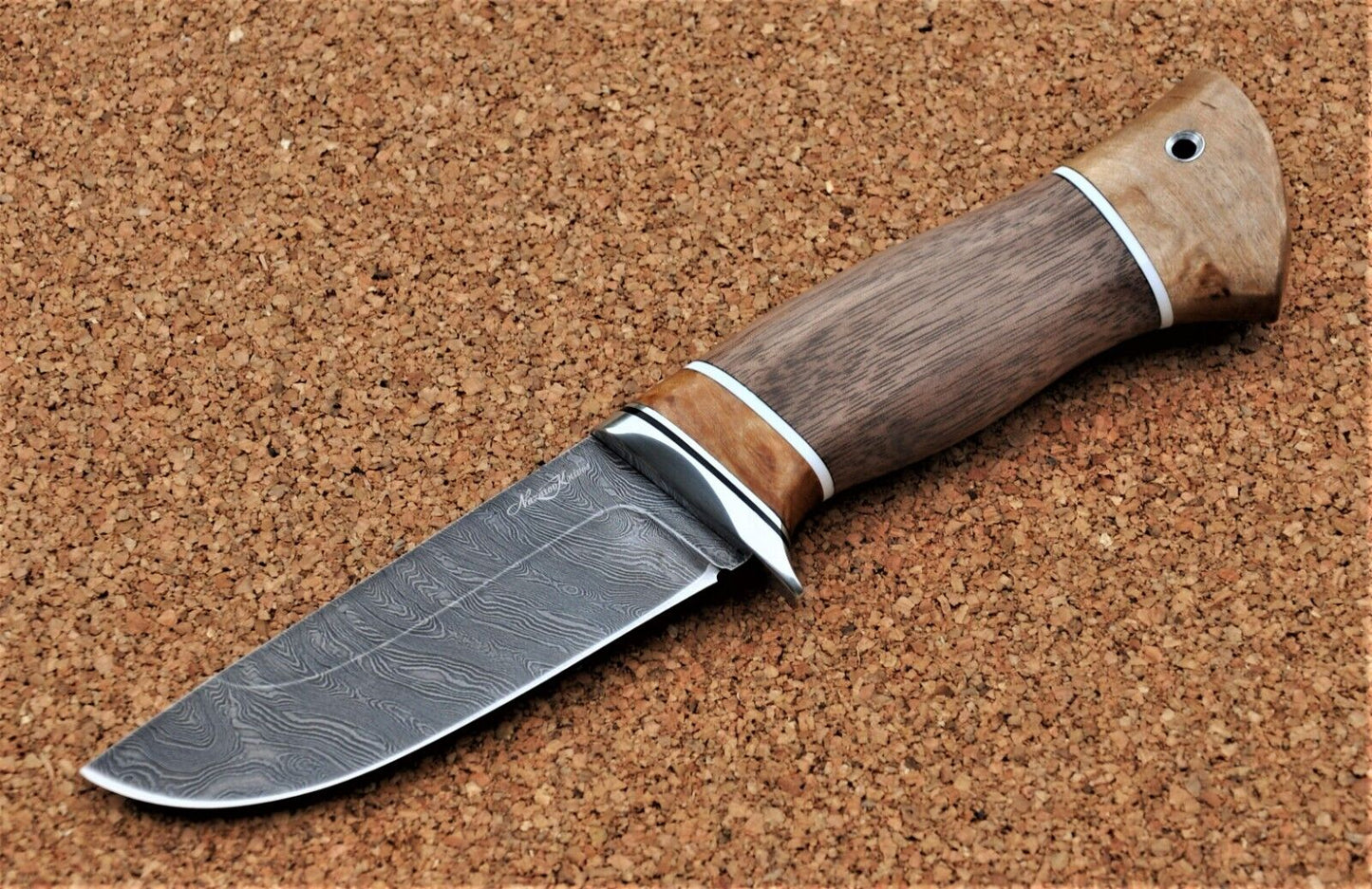 Damaszener Stahl Outdoor Jagd Damast Messer Nazarov Knives Handarbeit HRC62