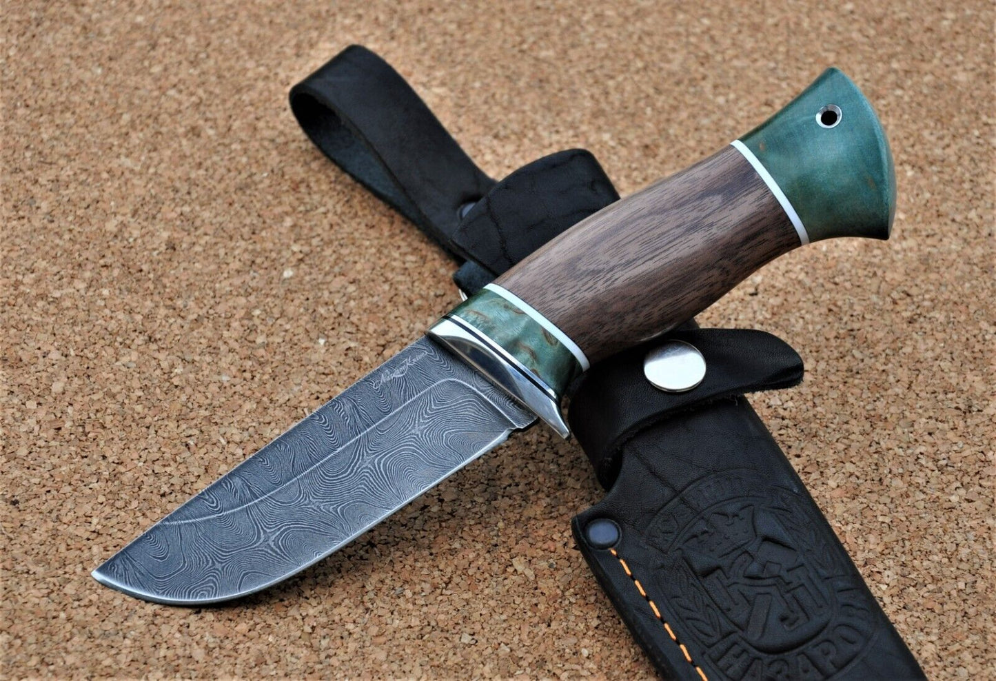 Damaszener Stahl Outdoor Jagd Damast Messer Nazarov Knives Handarbeit HRC62