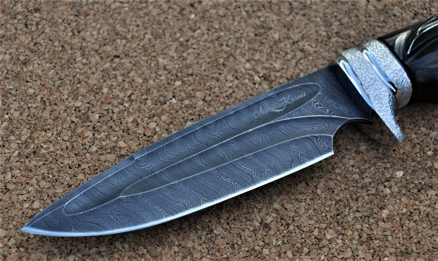 Damaszener Stahl Outdoor DamastMesser Nazarov Knives Handarbeit HRC62 Походный