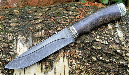 A.Marushin Outdoormesser Damaszener Stahl Handarbeit