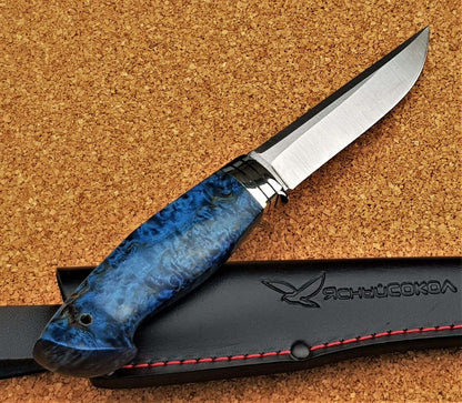 H12MF Stahl Outdoor Jagd Messer Yasniy Sokol Russland Handarbeit HRC 61 Волк