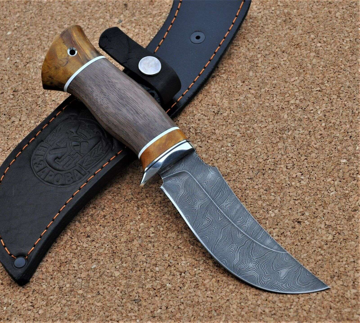 Damaszener Stahl Outdoor Jagd Damast Messer Nazarov Knives  Handarbeit HRC62