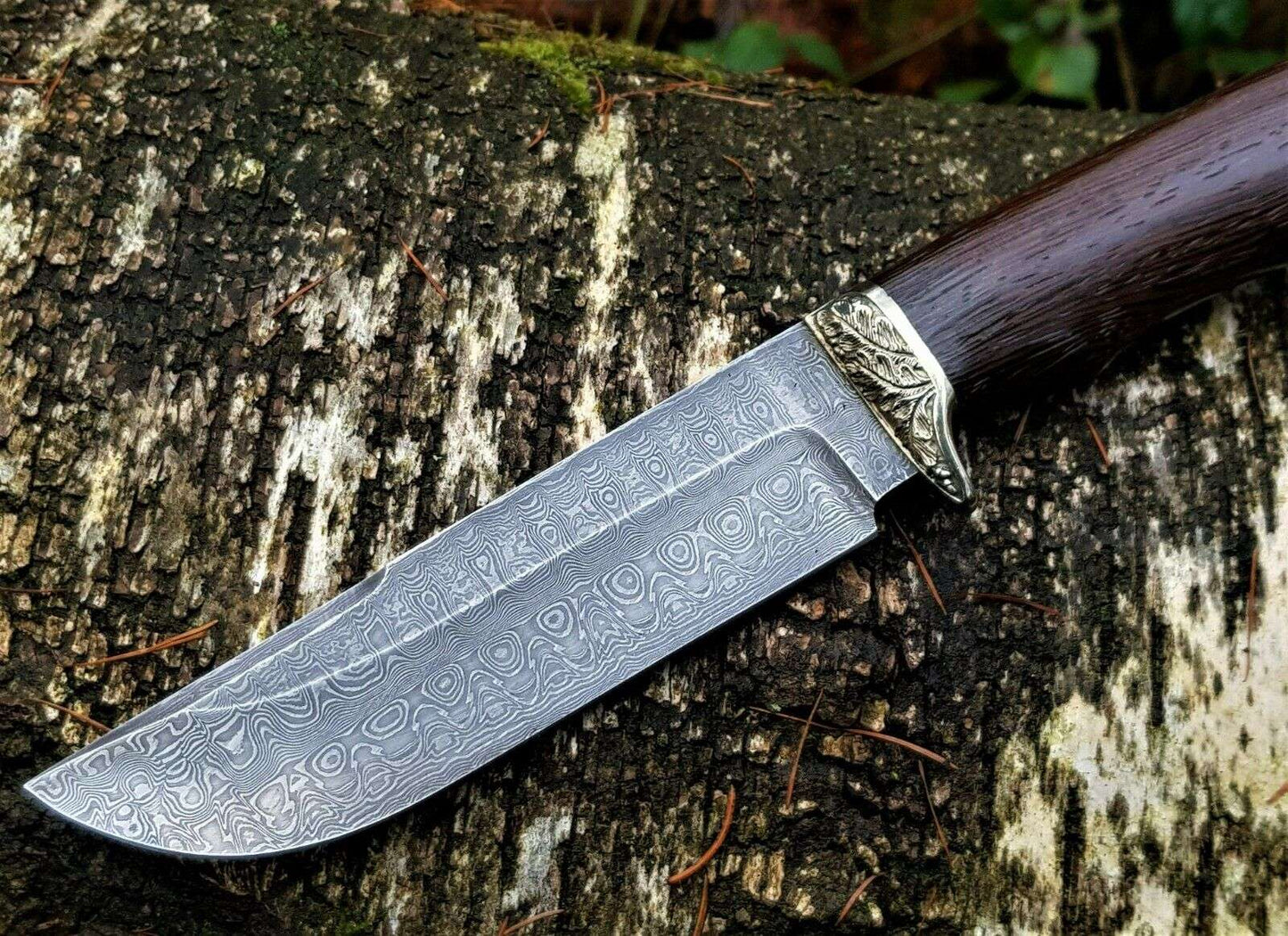 A.Marushin Outdoor Jagdmesser Damaszener Stahl Handarbeit