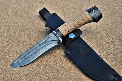 Damaszener Stahl Outdoor Jagd Messer Nazarov Knives Handarbeit HRC62 Амур