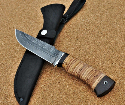 Damaszener Stahl Outdoor Jagd Messer Nazarov Knives Handarbeit HRC62 Алтай