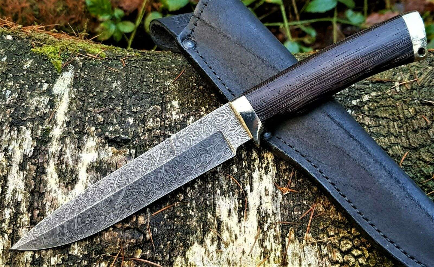 A.Marushin Outdoor Jagdmesser Damaszener Stahl  Handarbeit