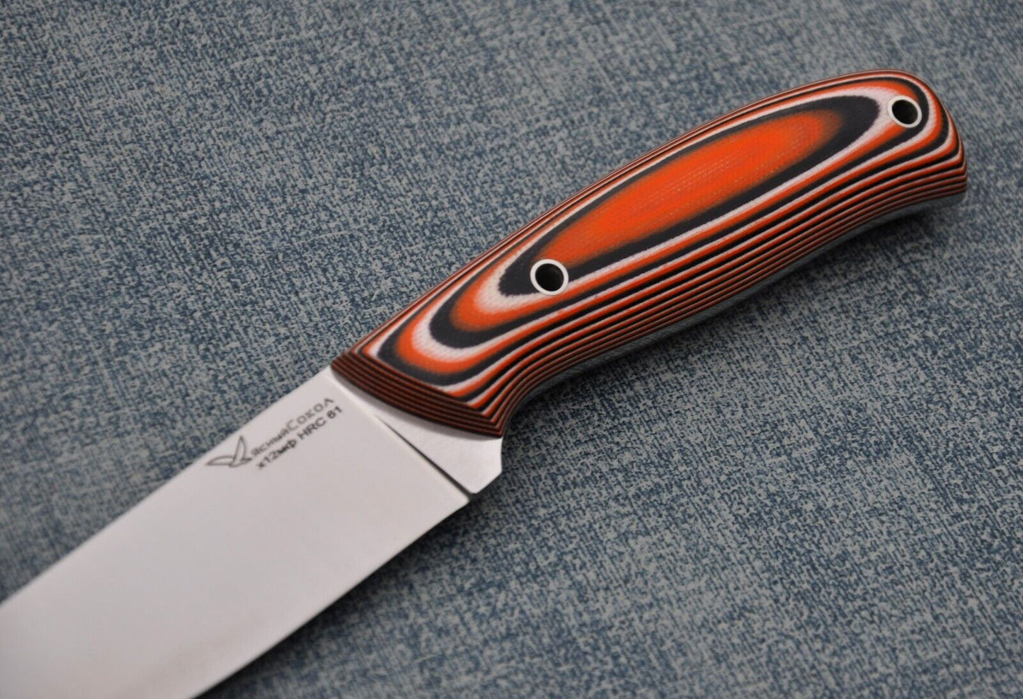 H12MF  Full Tang Outdoor Jagd Messer  Yasniy Sokol Handarbeit HRC61 Сокол