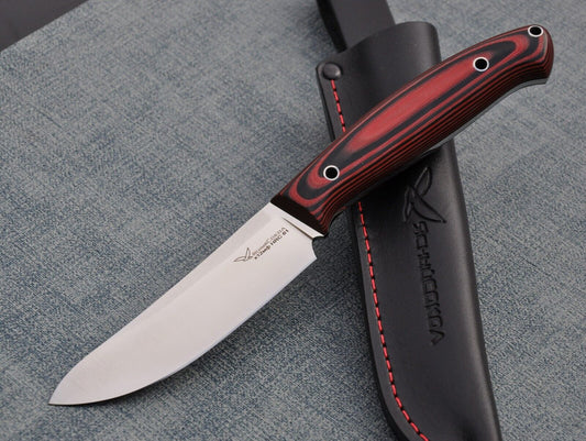 H12MF  Full Tang Outdoor Jagd Messer  Yasniy Sokol Handarbeit HRC 61   Лесник