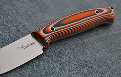 H12MF  Full Tang Outdoor JagdMesser  Yasniy Sokol Handarbeit HRC61   Лесник