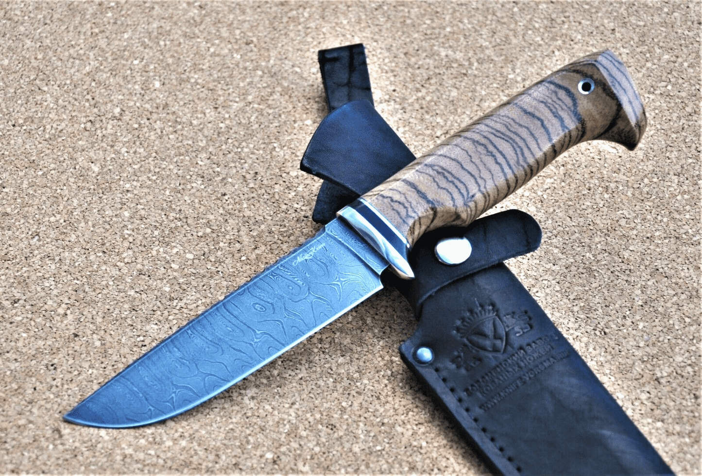 Damaszener Stahl Outdoor Jagd Messer Nazarov Knives Handarbeit HRC62 Барракуда