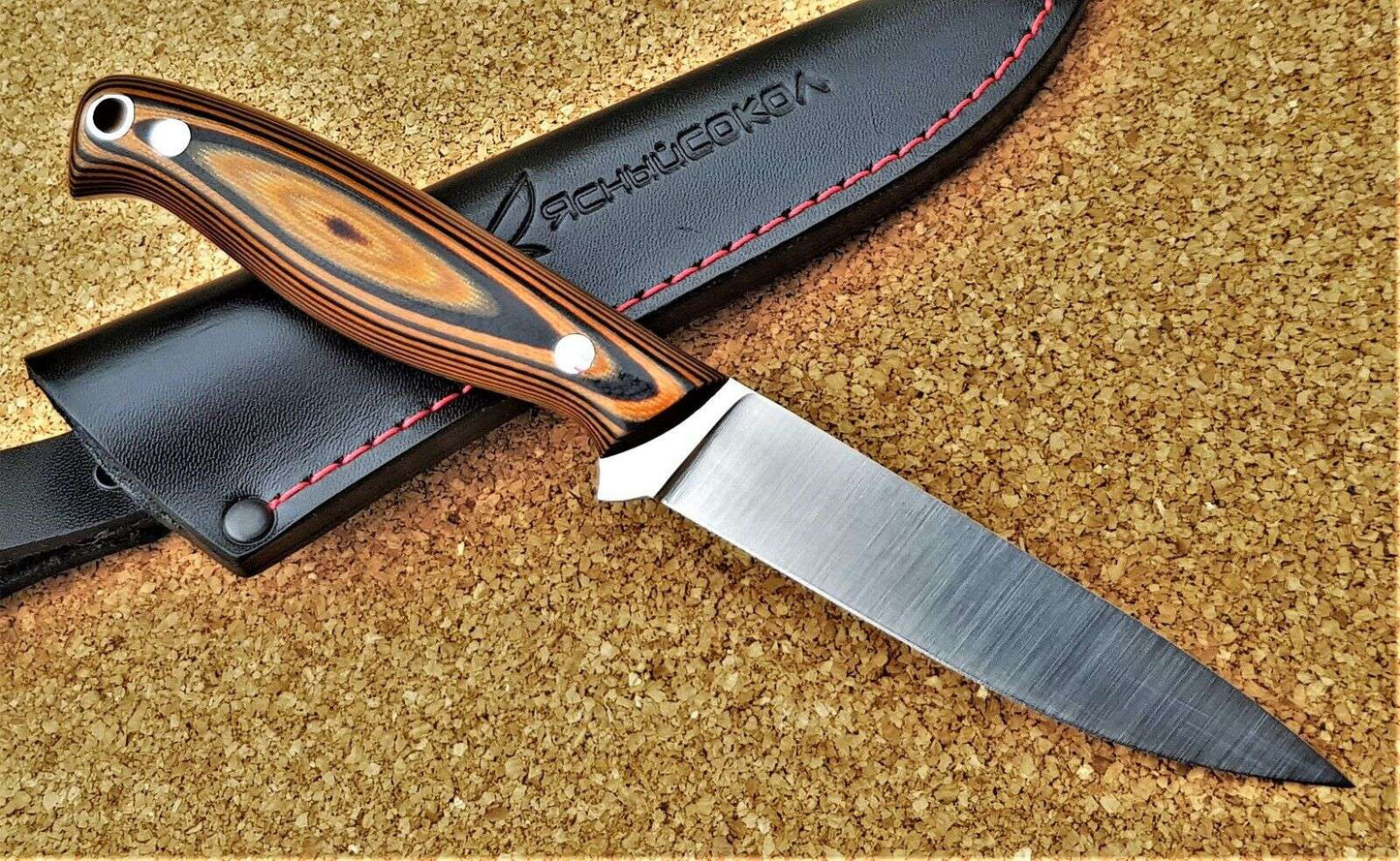 H12MF  Full Tang Outdoor Jagd Messer  Yasniy Sokol Handarbeit HRC61 Акулёнок