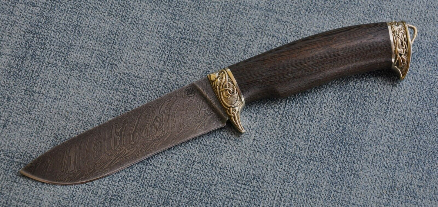 Outdoor Jagdmesser Damaszener Stahl A.Marushin