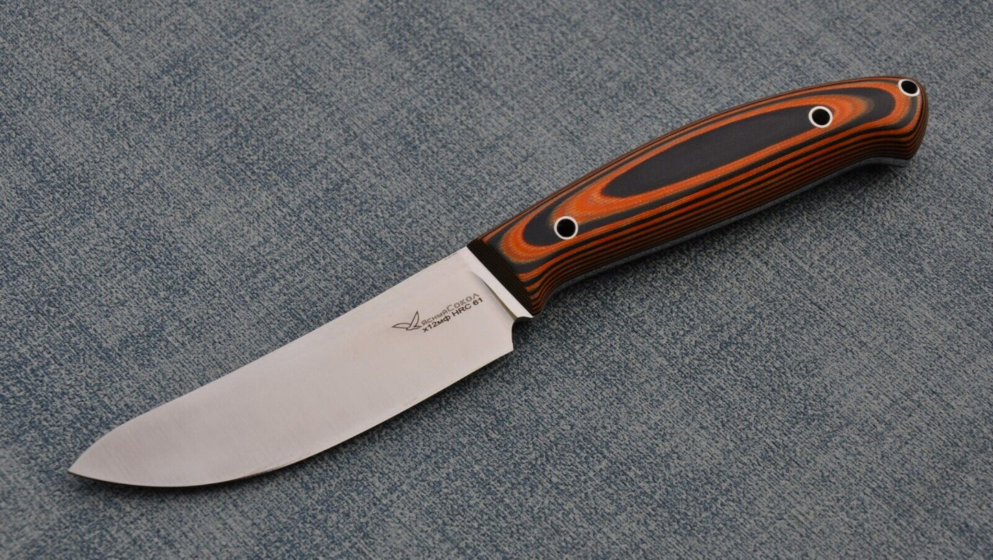 H12MF  Full Tang Outdoor Jagd Messer  Yasniy Sokol Handarbeit HRC61   Лесник