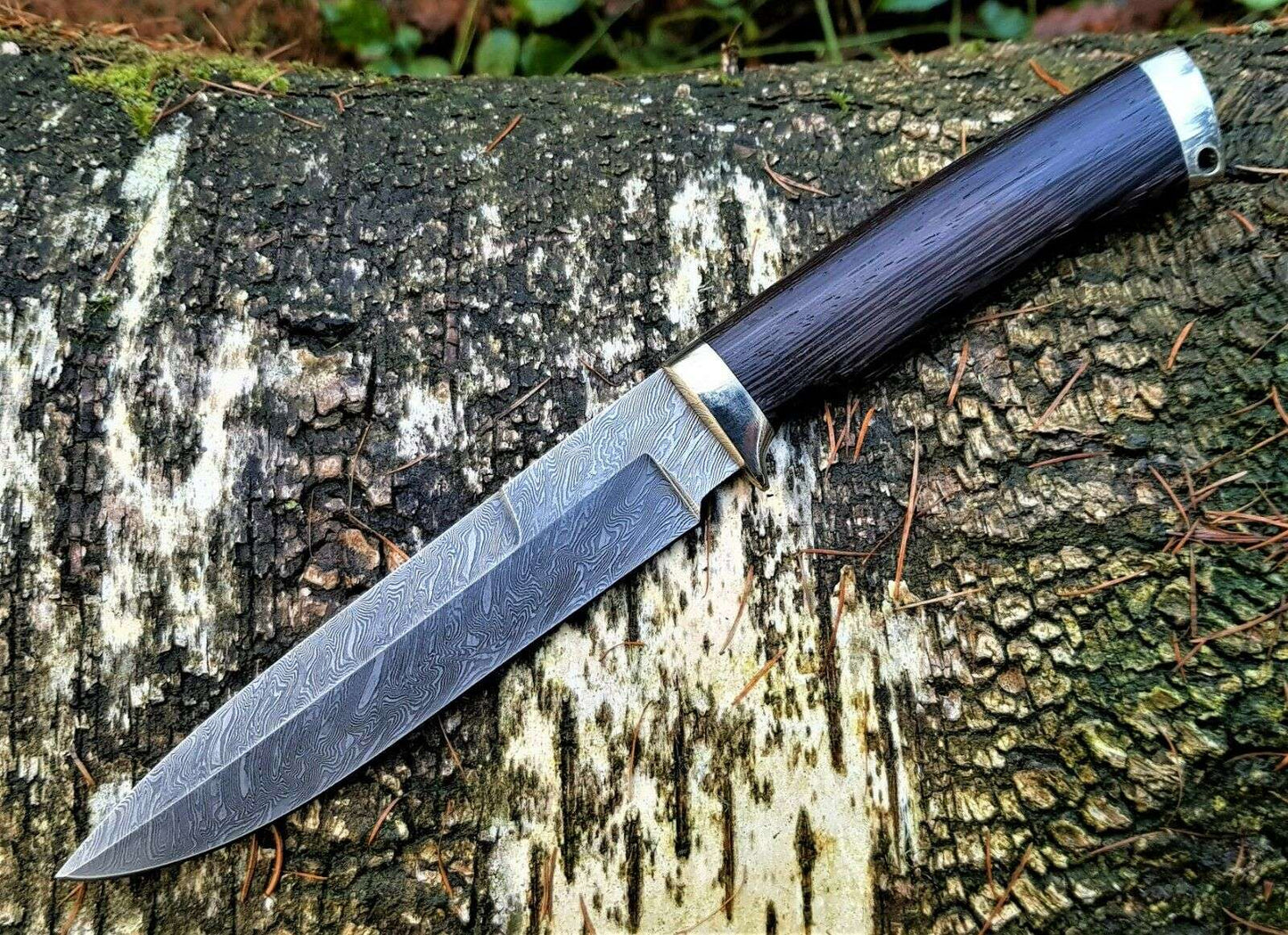 A.Marushin Outdoor Jagdmesser Damaszener Stahl  Handarbeit