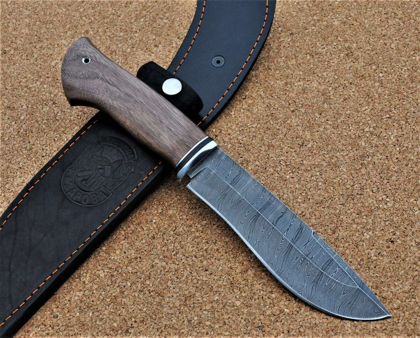 Damaszener Stahl Outdoor Jagd Damast Messer Nazarov Knives  Handarbeit HRC62