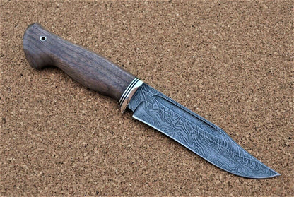 Damaszener Stahl Outdoor Jagd Damast Messer Nazarov Knives  Handarbeit HRC62