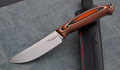 H12MF  Full Tang Outdoor JagdMesser  Yasniy Sokol Handarbeit HRC61   Лесник