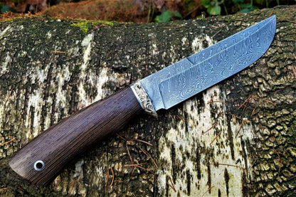 A.Marushin Outdoor Jagdmesser Damaszener Stahl Handarbeit