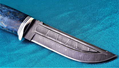 Jagdmesser Damaszener Stahl Nazarov Knives Handarbeit