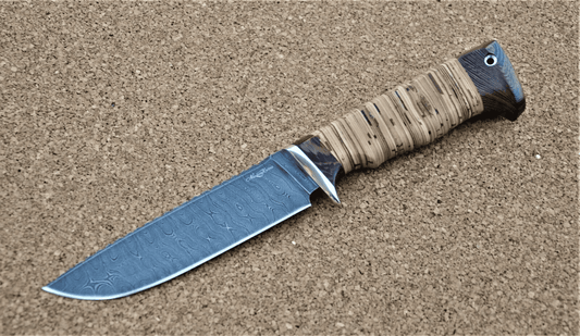 Damaszener Stahl Outdoor Jagd Messer Nazarov Knives Handarbeit HRC62 Барракуда-3