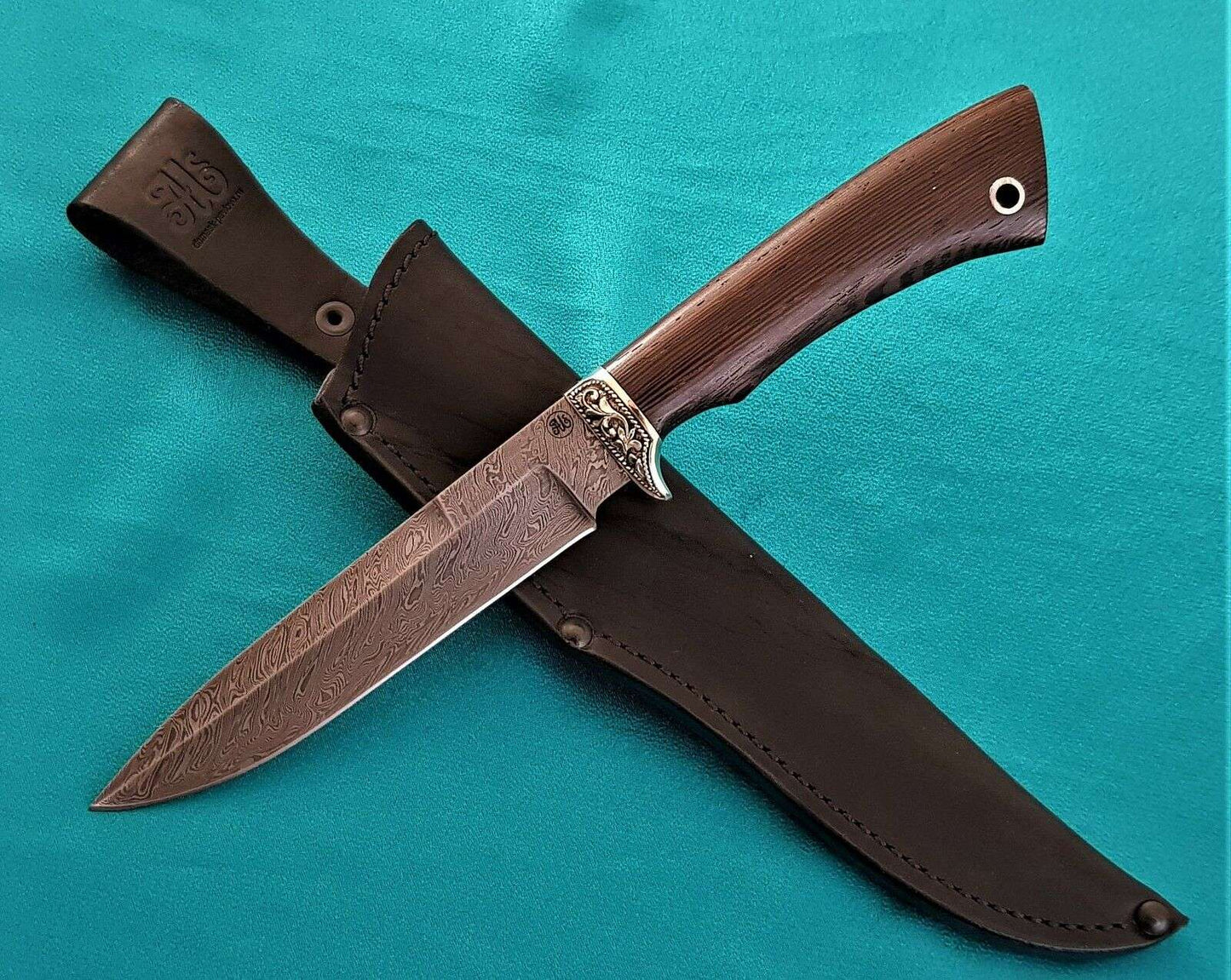 Damaszener Stahl Outdoor Jagdmesser  A.Maruschin