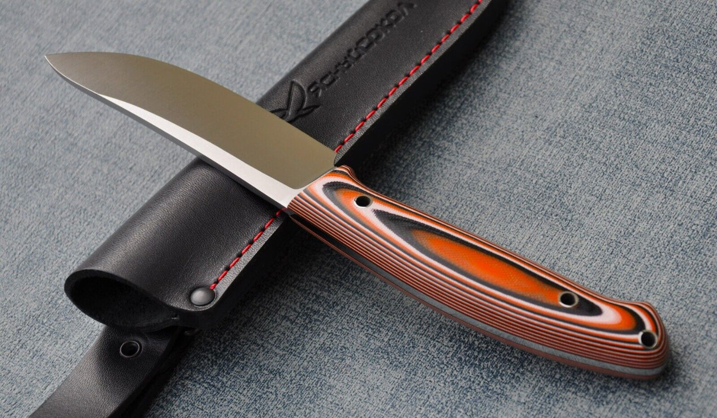 H12MF  Full Tang Outdoor JagdMesser  Yasniy Sokol Handarbeit HRC61   Лесник