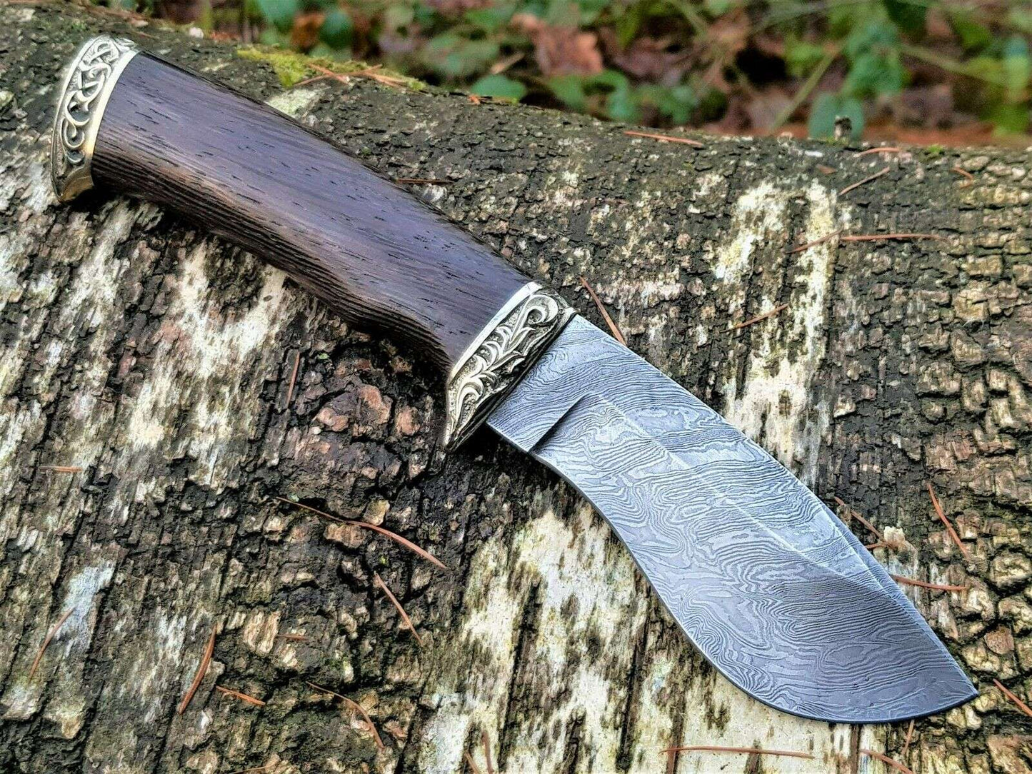 A.Marushin Outdoor Jagdmesser Damaszener Stahl  Handarbeit