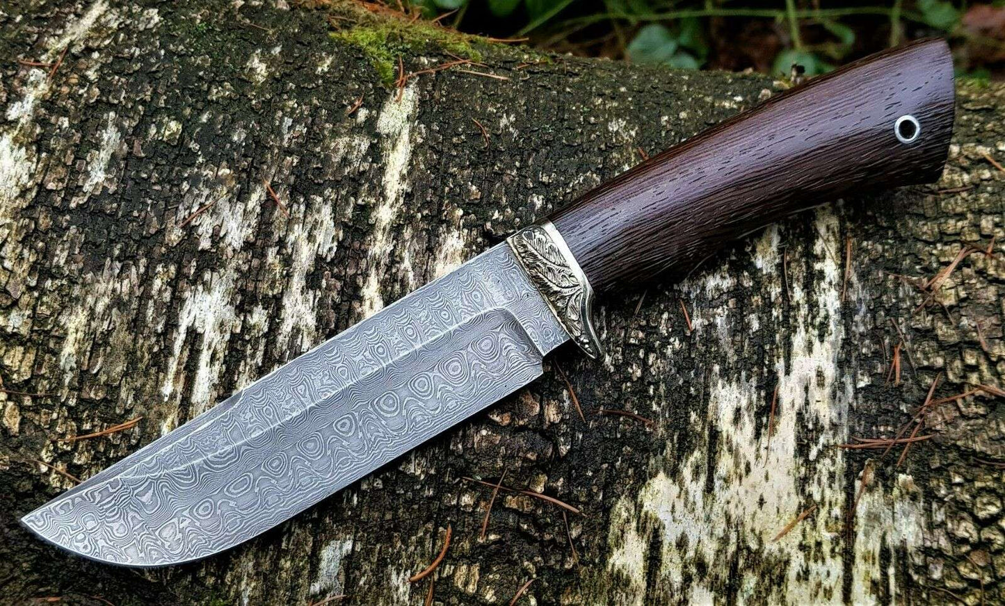 Damaszener stahl Outdoormesser