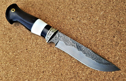 Nazarov Knives Russland  Damaszener Stahl Outdoor Jagd Messer  Handarbeit HRC62