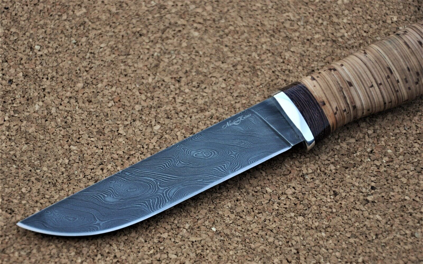 Damaszener Stahl Outdoor Jagdmesser Nazarov Knives