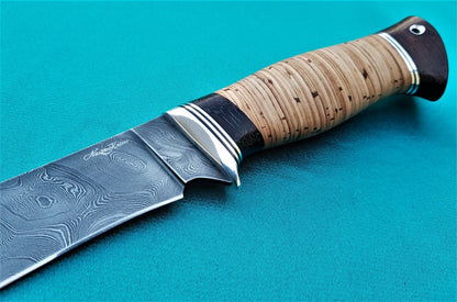 Damaszener Stahl Outdoor Jagdmesser Nazarov Knives