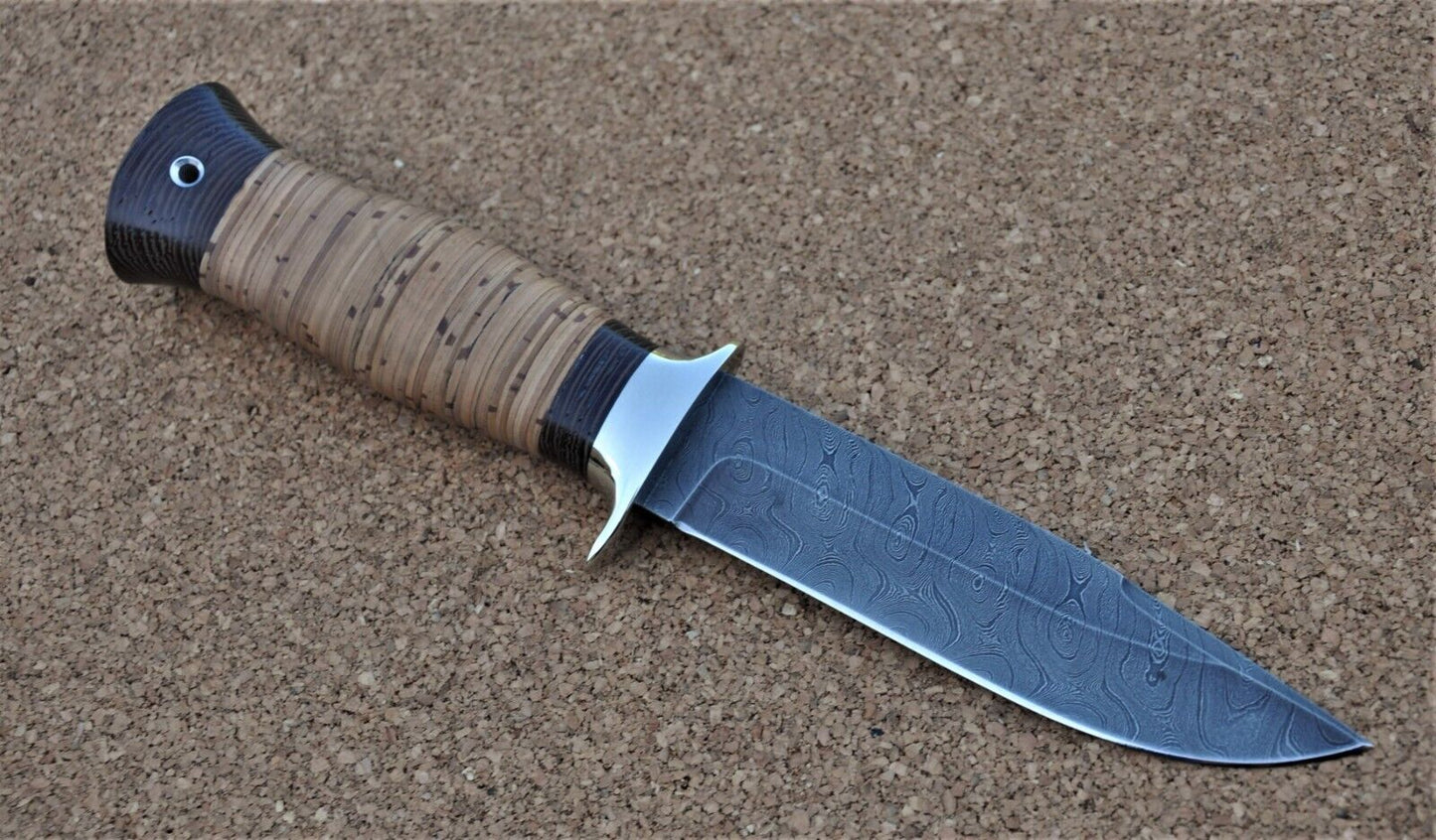 Damaszener Stahl Outdoor Jagdmesser Nazarov Knives