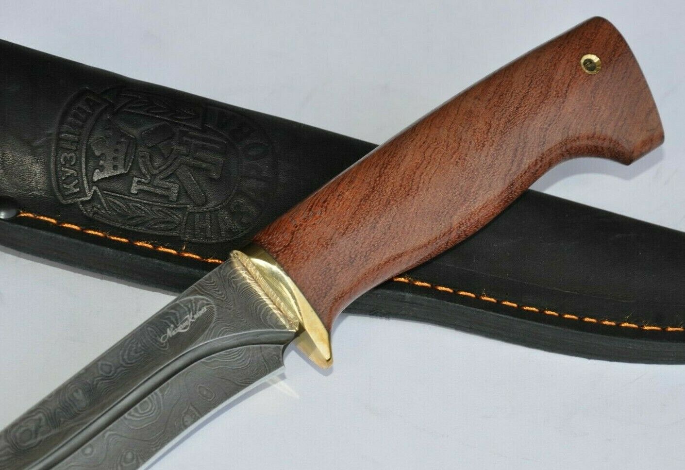 Nazarov Knives  Damaszener Stahl Outdoor Jagdmesser