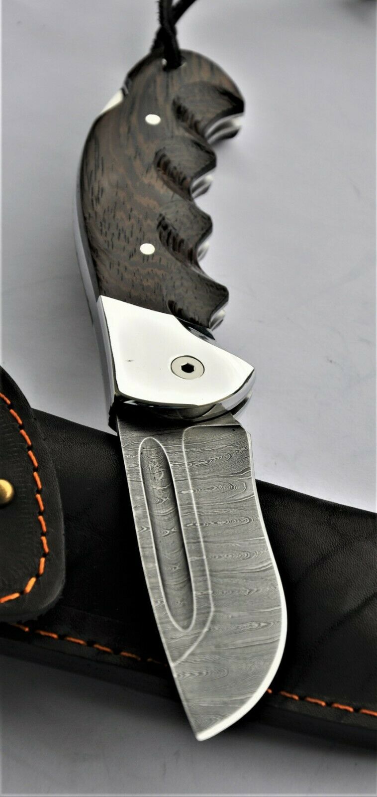 Nazarov Knives Russland Damast Stahl  Outdoor Орёл Klappmesser Handarbeit HRC 62