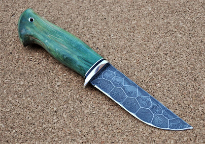 Damaszener Stahl Outdoor Jagd Damast Messer Nazarov Knives  Handarbeit HRC62