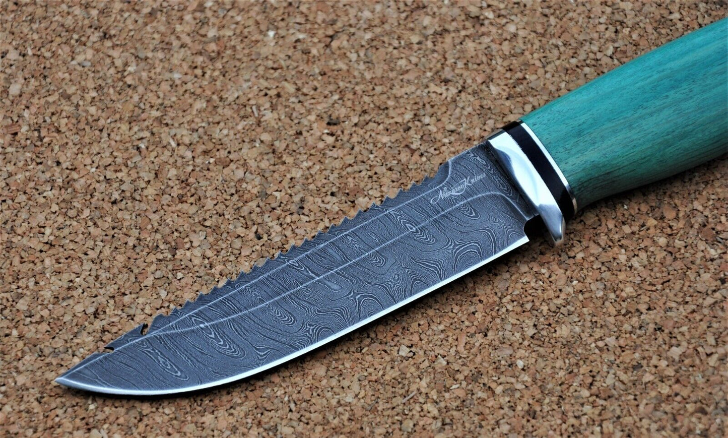 Damaszener Stahl Outdoor Jagd Damast Messer Nazarov Knives  Handarbeit HRC62