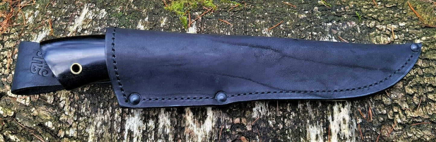 A.Marushin  Outdoor Jagdmesser Damaszener Stahl  Handarbeit