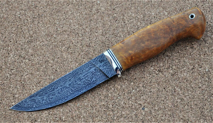 Nazarov Knives Russland Mosaik Damast Stahl Outdoor JagdMesser  Handarbeit HRC62