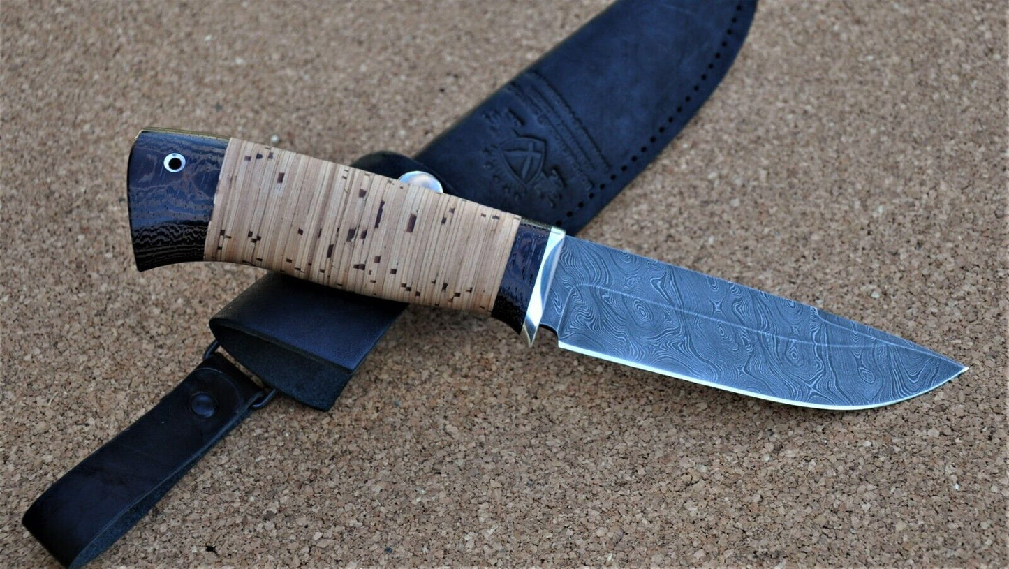 Damaszener Stahl Outdoor Jagd Messer Nazarov Knives Handarbeit HRC62 Анчар