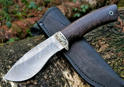 A.Marushin  Outdoor Jagdmesser Damaszener Stahl Handarbeit