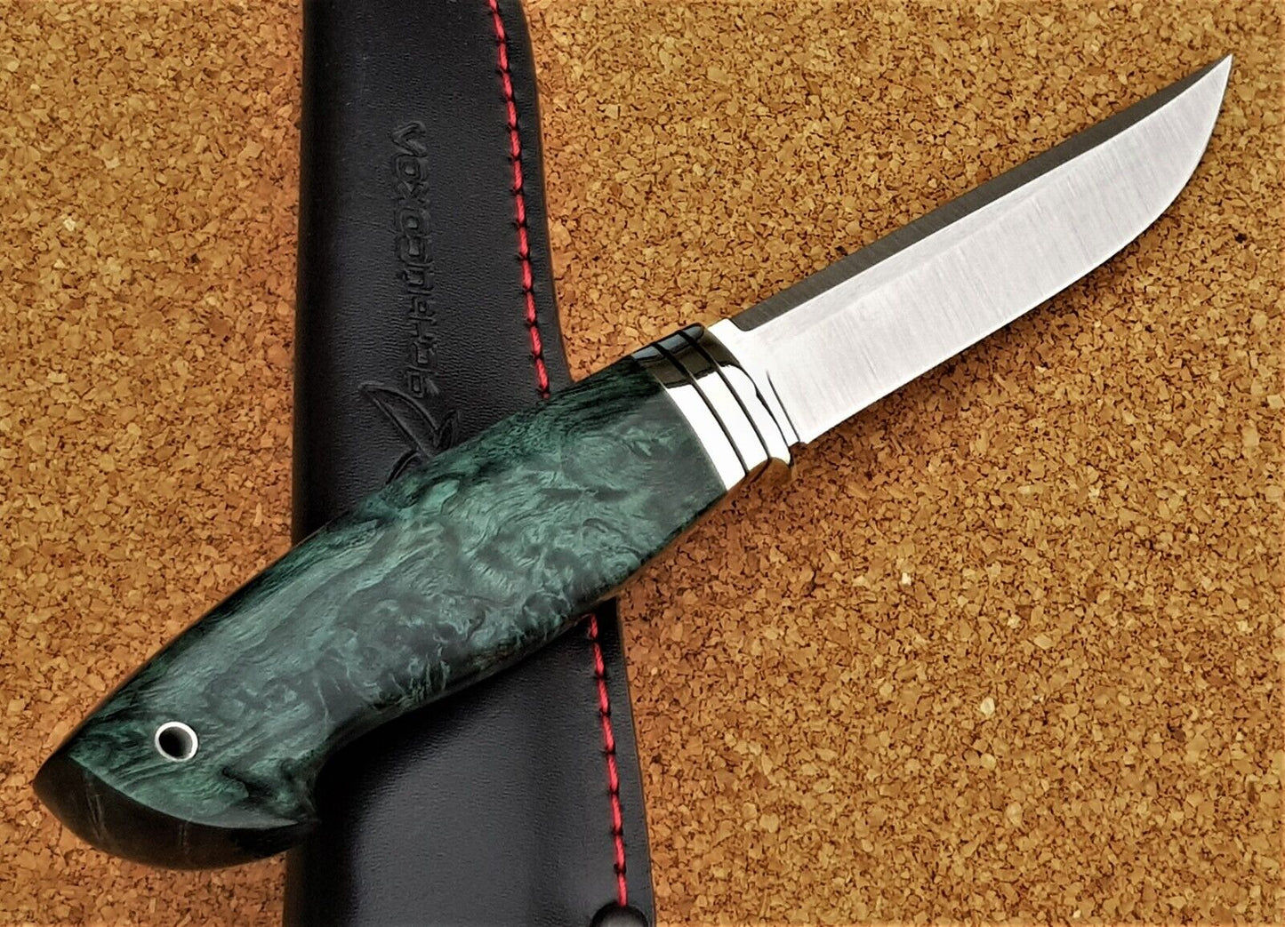 H12MF Stahl Outdoor Jagd Messer Yasniy Sokol Russland Handarbeit HRC 61 Волк