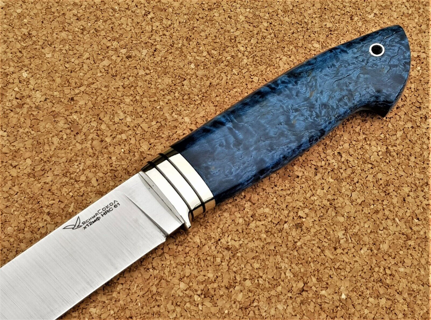 H12MF Stahl Outdoor Jagd Messer  Yasniy Sokol Russland Handarbeit HRC 61 Кабан