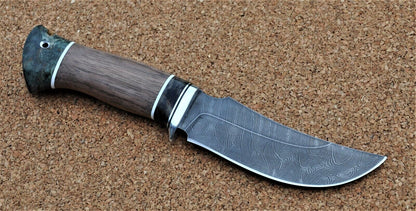 Damaszener Stahl Outdoor Jagd Damast Messer Nazarov Knives  Handarbeit HRC62